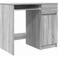 Syfax Schreibtisch Grau Sonoma 86x49x76 cm Holzwerkstoff