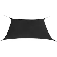 The Living Store Sonnensegel Oxford-Gewebe Quadratisch 3,6x3,6 m Anthrazit