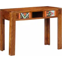 Syfax Schreibtisch mit Schubladen mit Speicher Braun 100 x 50 x 75 cm