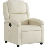 Syfax Relaxsessel Creme Kunstleder