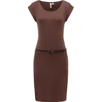 Ragwear Sommerkleid "Sommerkleid Tagg", Damen, Gr. XXL, N-Gr, braun (schwarz choco26), Obermaterial: 95% Viskose CV. 5% Elasthan EL., Kleider Sommerkleid