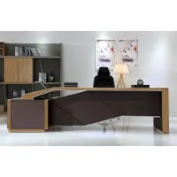 Xl Moebel Gmbh Moderner Holz-Schreibtisch in Schwarz mit eleganter Optik