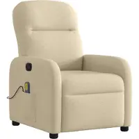 Syfax Massagesessel Creme Stoff