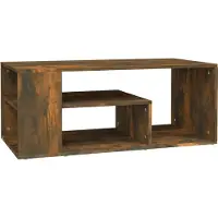 Syfax Couchtisch Räuchereiche 100x50x40 cm Holzwerkstoff