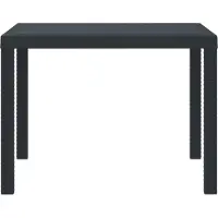 Syfax Gartentisch Anthrazit 100 x 100 x 73 cm Poly-Rattan
