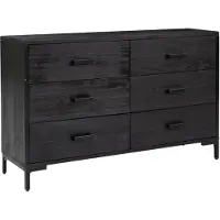 Syfax Sideboard Schwarz 110x35x70 cm Massivholz Kiefer