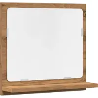 Syfax Badspiegel mit Ablage Artisan-Eiche 40x11x37 cm Holzwerkstoff