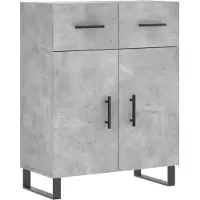 Syfax Sideboard Betongrau 69,5x34x90 cm Holzwerkstoff