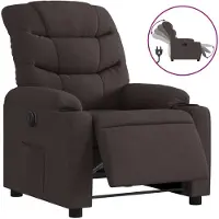Syfax Relaxsessel Elektrisch Dunkelbraun Stoff