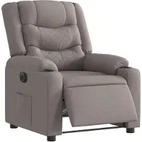 Syfax Relaxsessel Elektrisch Taupe Stoff
