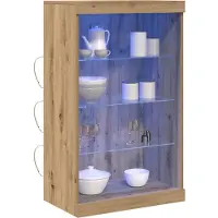 Syfax LED-Sideboard Artisan-Eiche 60,5 x 37 x 100 cm Holzwerkstoff
