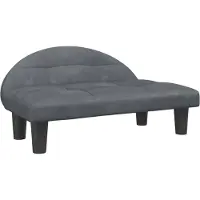Syfax Hundebett Dunkelgrau 70x52x30 cm Samt