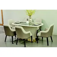 AEA Esstisch Esszimmer Designer Polster Luxus Tisch Tische 160x90cm Esstische Leder
