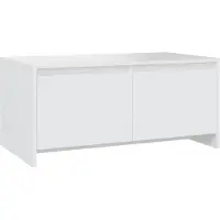 Syfax Couchtisch Weiß 90x50x41,5 cm Holzwerkstoff