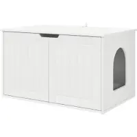 Syfax Katzenhaus Weiß 85 x 55 x 50,5 cm Holzwerkstoff
