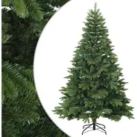 Syfax Künstlicher klappbarer Weihnachtsbaum Grün 240 cm PVC und PE