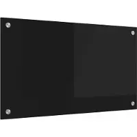 Syfax Küchenrückwand Schwarz 70 x 40 cm Gehärtetes Glas