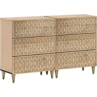 Syfax Beistellschränke 2 Stk. 60x33x75 cm Massivholz Mango