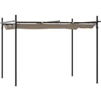 Syfax Pergola mit Schiebedach Taupe 295x292x230 cm