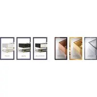 AEA Designer Kommode Anrichte Low Board Side Schrank Wohn Zimmer Regal Metall Luxus