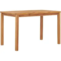 Syfax Garten-Esstisch 120x70x77 cm Massivholz Teak
