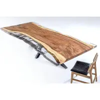AEA Esszimmertisch Konferenztische Esstisch Epoxidharz Tisch Holz Braun