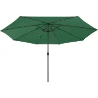Syfax Sonnenschirm mit LED-Beleuchtung 400 cm Grün