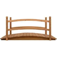 Syfax Gartenbrücke 140x60x60 cm Massivholz Tanne