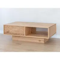 AEA Moderner Heller Wohnzimmer Couchtsch Brauner Holztisch Stilvolle Tische