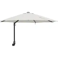 Syfax Garten-Sonnenschirm Sand 248 x 248 x 148 cm Polyester und Stahl