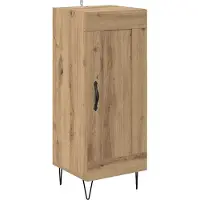 Syfax Sideboard Artisan-Eiche 34,5 x 34 x 90 cm Verbundholz und Eisen