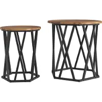 Syfax Couchtisch 2 stk. Altholz 50 x 50 x 50 cm