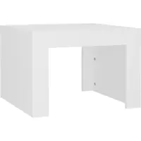 Syfax Couchtisch Weiß 50x50x35 cm Holzwerkstoff