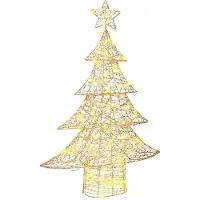 Syfax Weihnachtsbaum 120 LEDs Warmweiß 120,5 cm PET