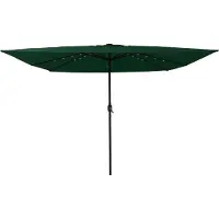 Syfax Garten-Sonnenschirm Grün 295 x 295 x 245 cm Polyester und Stahl