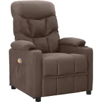 Syfax Massagesessel Taupe Stoff