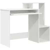 Syfax Schreibtisch Weiß 106 x 41 x 88.5 cm Holzwerkstoff