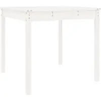 Syfax Gartentisch Weiß 82,5x82,5x76 cm Massivholz Kiefer