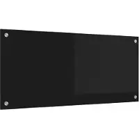 Syfax Küchenrückwand Schwarz 90 x 40 cm Gehärtetes Glas