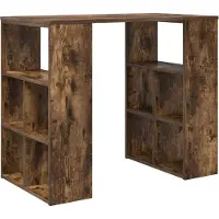 Syfax Schreibtisch Geräucherte Eiche Holzwerkstoff 90 x 50 x 75 cm