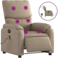 Sonstiges Massagesessel Elektrisch Cappuccino-Braun Kunstleder