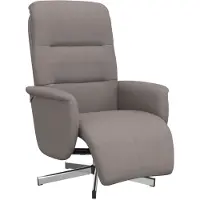 Syfax Relaxsessel mit Fußteil Taupe Stoff
