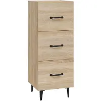 Syfax Sideboard Sonoma-Eiche 34,5x34x90 cm Holzwerkstoff