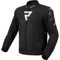 Rebelhorn Vandal wasserdichte Motorrad Textiljacke, schwarz/weiß, 9XL
