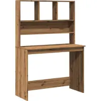 Syfax Schreibtisch mit Regal Artisan-Eiche 102x45x148cm Holzwerkstoff