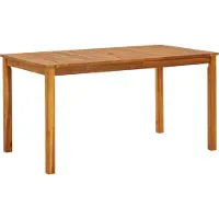 Syfax Gartentisch 140x80x74 cm Massivholz Akazie