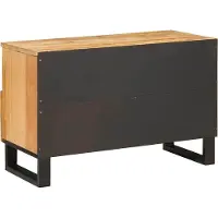Syfax TV-Schränk mit Regal Braun 70 x 33 x 46 cm Massivholz Mango