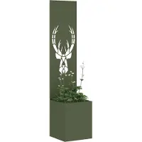 Syfax Garten Sichtschutz-Leinwand Olivgrün 32 x 32 x 150 cm