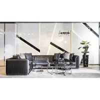 AEA Ecksofa L-Form Couchtisch Beistelltisch 3tlg Set Polster Wohnlandschaft