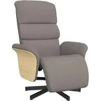 Syfax Relaxsessel mit Fußteil Taupe Stoff